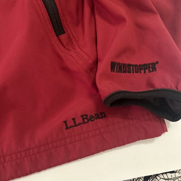 L.L. Bean Red Women’s X-Large Windstopper Fall Rain Soft shell Jacket Full Zip - Picture 4 of 15
